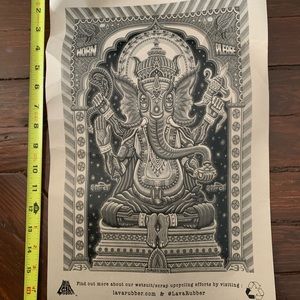 Print elephant Buddha boho yoga zen hippie trippy home bedroom wall art decor